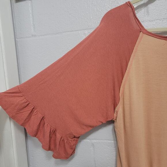 Altar'd State Wild Flower Motel Top Ruffle Sleeve Prairiecore Festival Med 600 - Picture 10 of 14